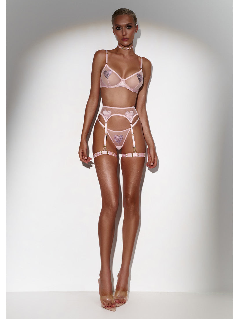SET LOVE CRISTAL PINK WITH BELT
