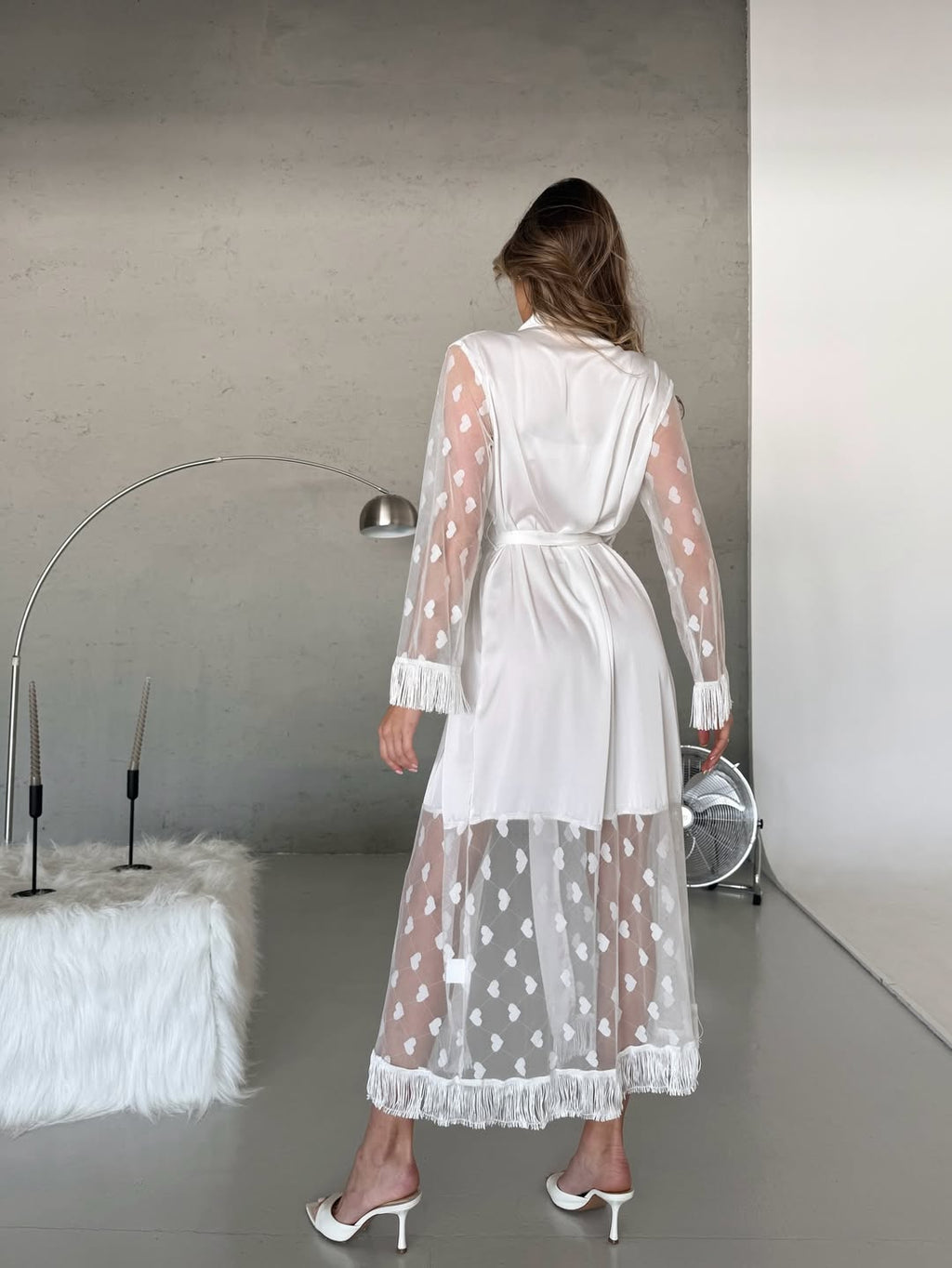 CUORE BIANCO KIMONO ROBE